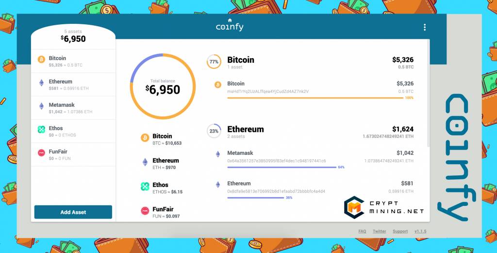 Coinfy online wallet